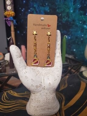 Handmade "Rapunzel" Perfume Bottle Hypoallergenic Earrings